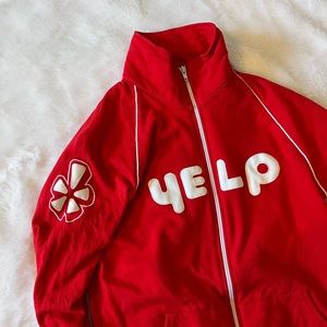 Yelp red track jacket - small